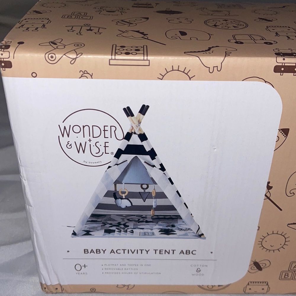 Wonder and Wise baby activity tent. Brand new in the box. Never opened.